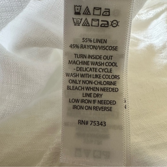 Haute Hippie Linen White Jumpsuit Swim Cover Up Sz S - Picture 6 of 8